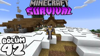 PATİSKO DAĞIMIZA KAR YAĞDI ! ! | Minecraft Survival | Bölüm 42