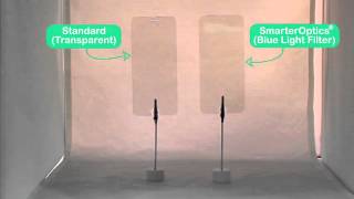 SmarterOptics Demonstration Video (Experiment with Blue Light Tempered Glass Screen Protector) screenshot 3