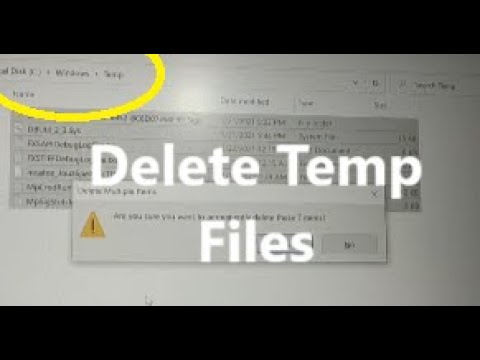 how to delete Temp Temporary files in Windows 11, 10 - YouTube