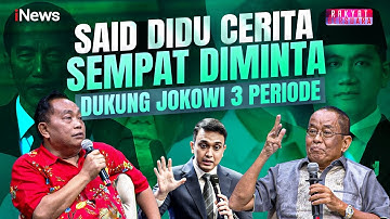 Cerita Said Didu Sempat Diminta Dukung Jokowi 3 Periode oleh Tokoh Besar | Rakyat Bersuara | 06/05