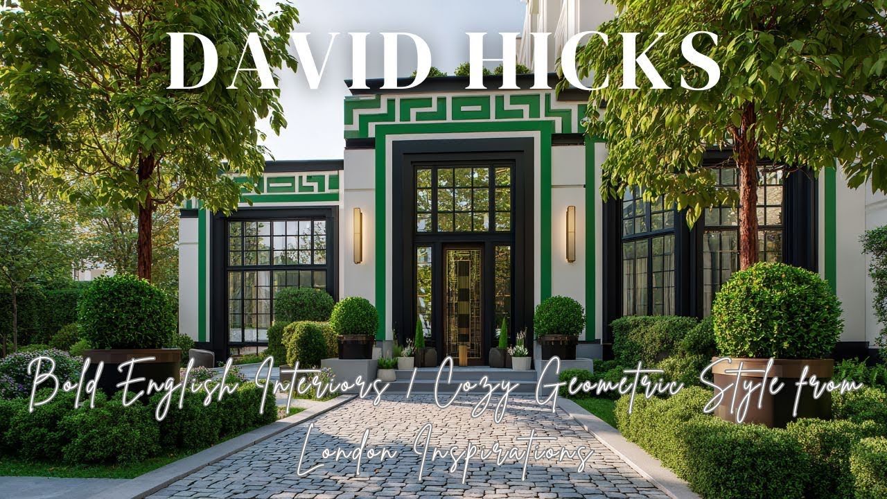 Дэвид Хикс: смелые английские интерьеры, уютный геометрический стиль из Лондона. Вдохновение