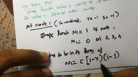 S6 MECH CAD MODULE 6 shape function isoparmetric part 1