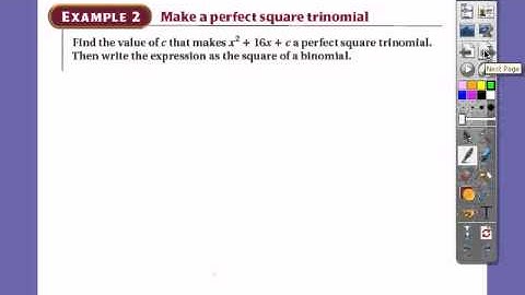 ALG2 CH4.7 (Complete the square)