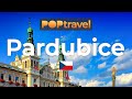 Walking in pardubice  czech republic   evening tour  4k 60fps u.