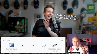 Tom Grossi Calls Fivepointsvids After Giants Eliminated By Eagles