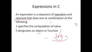 C Programming: Expressions and Operators Part 1