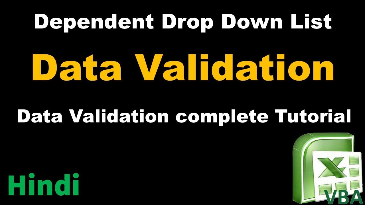 data validation excel / how to create drop down list in excel/ excel ...