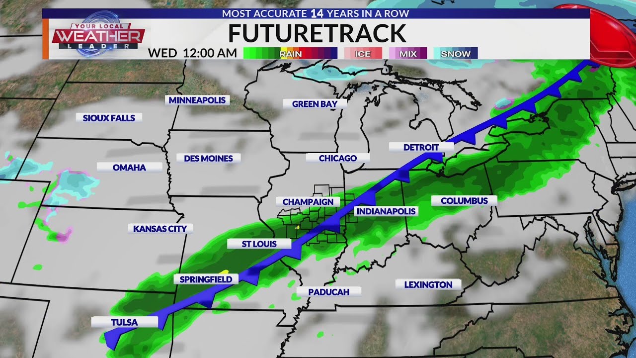 Calm conditions this weekend, but more storm chances are ahead - YouTube