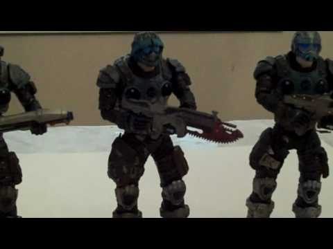 Gears of War Cog Soldier Anthony, Ben Clay Action Figures