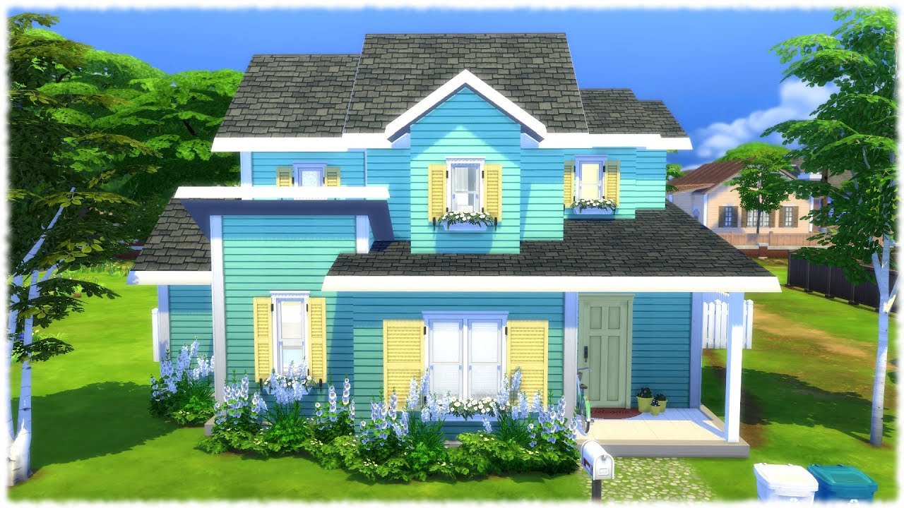The Sims 4 Speed Build // MAXIS MATCH ( ELLIOT'S HOUSE ) YouTube