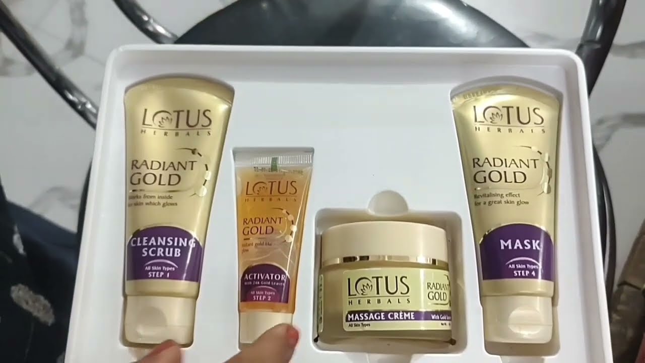 Набор для лица «Сияющее золото» от Lotus Herbals || Распаковка набора для лица «Лотос»