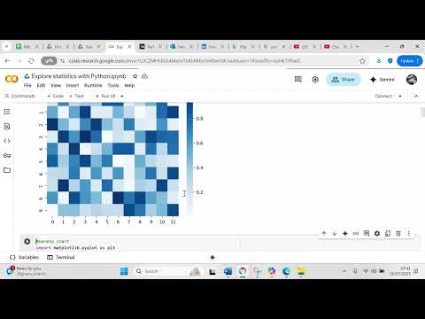 Create a heatmap using Python