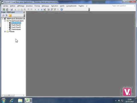 cours excel Comprendre l'interface de l'éditeur VBA