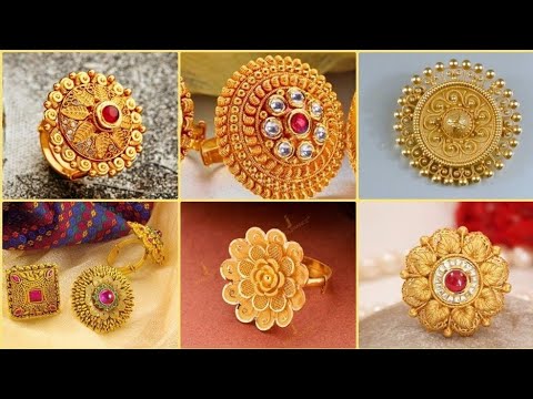 Traditional Gold Umbrella Rings Design Collection 2022/Round shape Gold  finger ring design ideas - YouTube