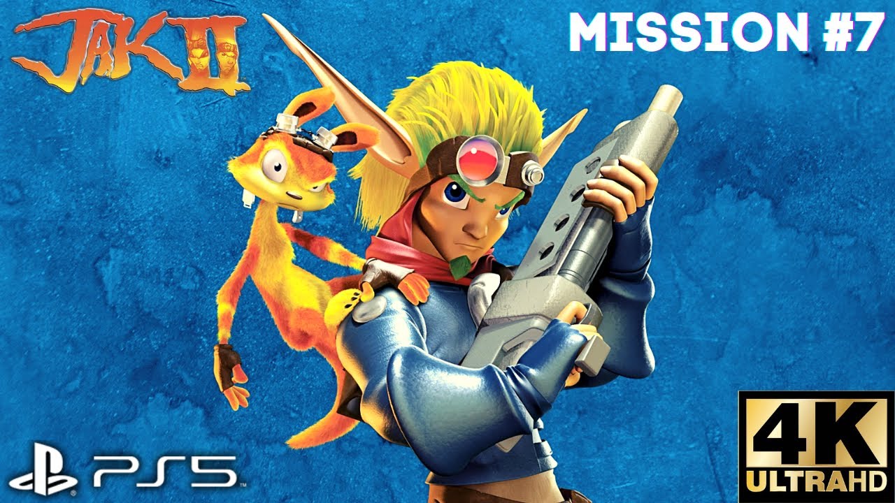 Jak II Mission 7 Run The Gun Course (Scatter Gun) PS5, PS4 4K (No
