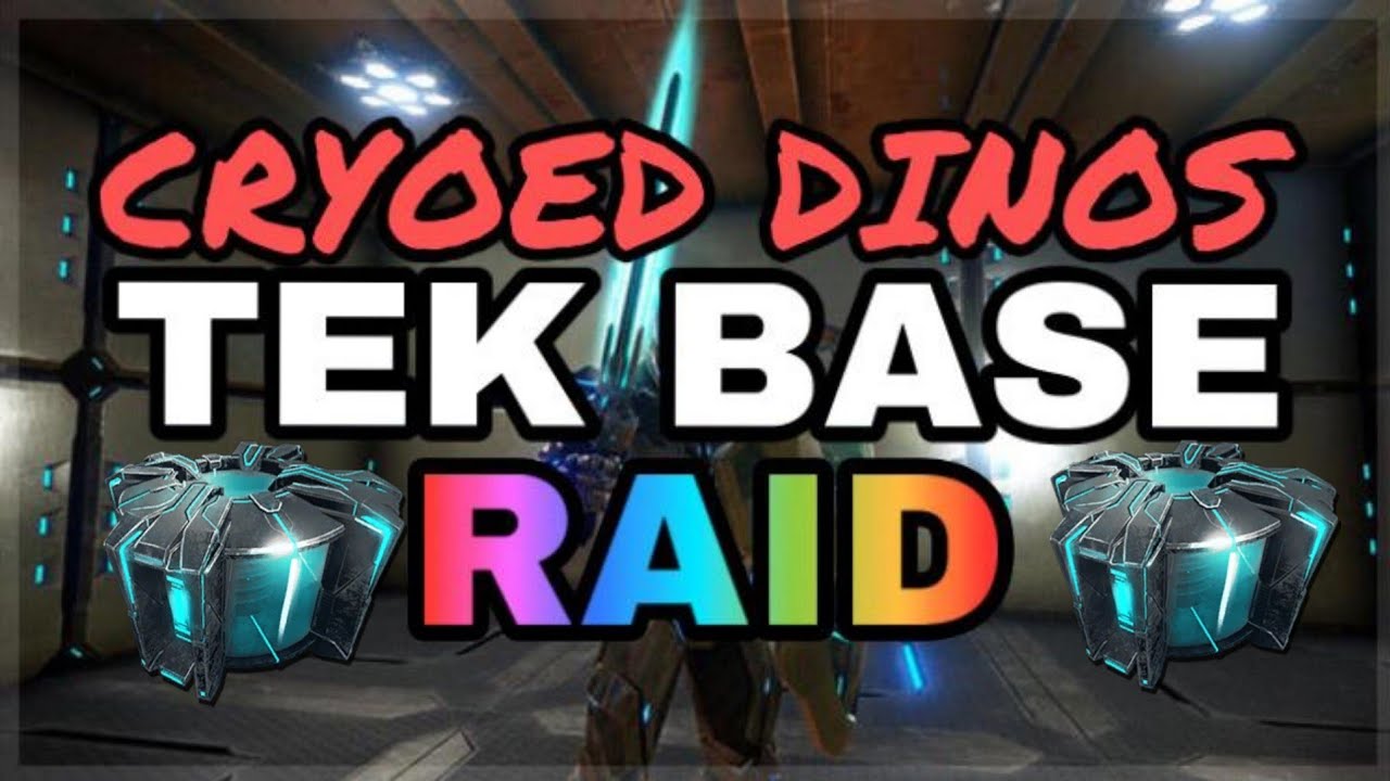 INSANE CRYOED DINOS ARK TEK BASE RAID