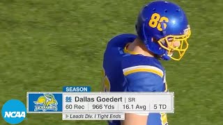 Dallas Goedert college football highlights at South Dakota State