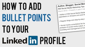How to Add Bullet Points to LinkedIn Profile | LinkedIn Text Formatting Code