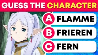 Try To Guess The Frieren Beyond Journeys End Character Anime Quiz