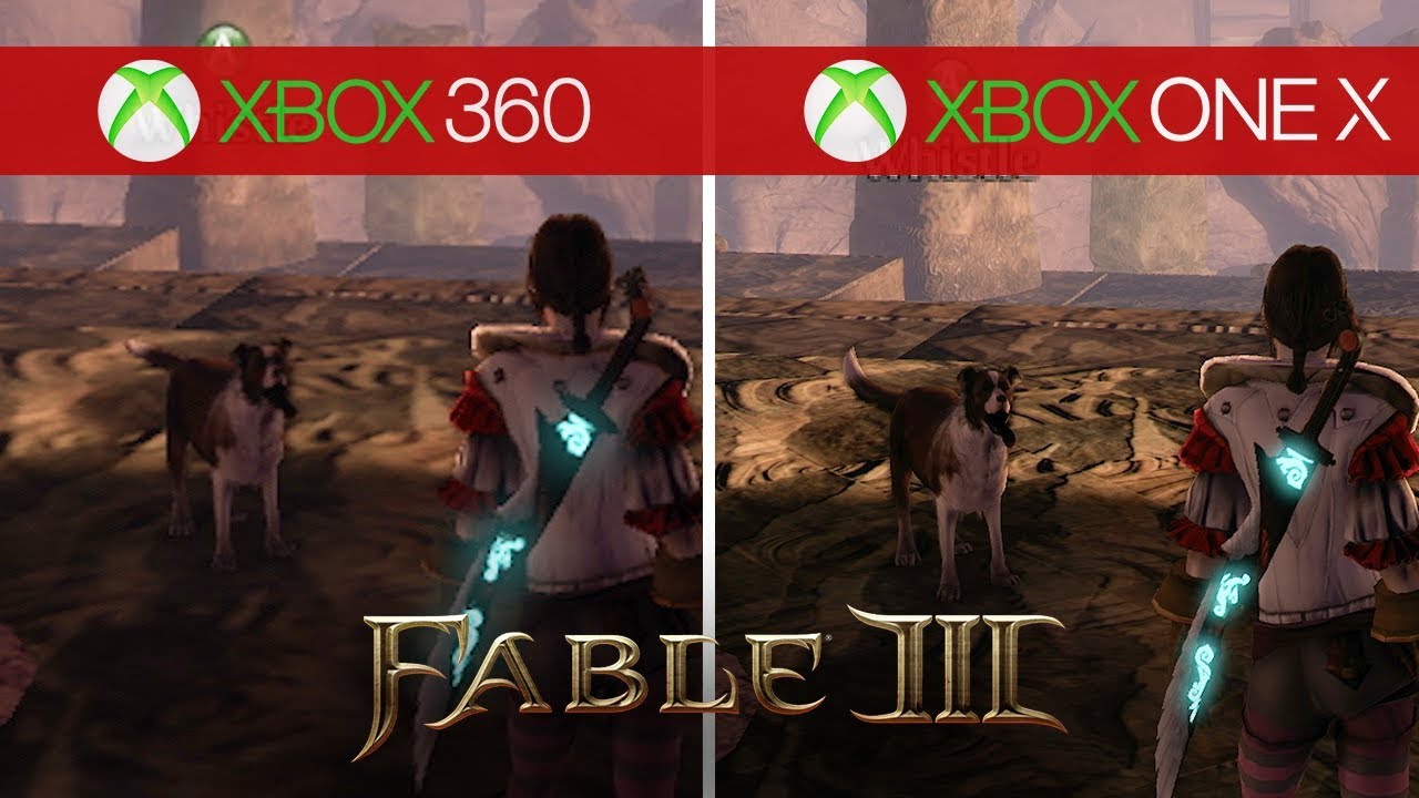 Loodgieter invoer Mona Lisa Fable 3 Comparison - Xbox 360 vs. Xbox One X - YouTube