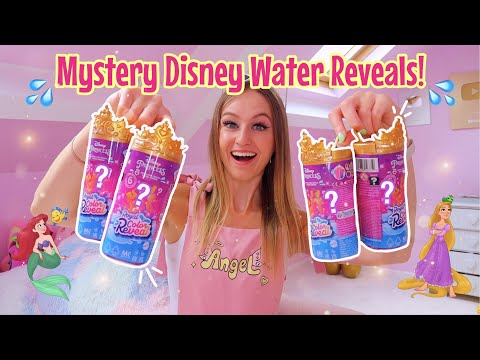 UNBOXING THE *NEW* GOLDEN DISNEY PRINCESS MYSTERY WATER REVEAL DOLLS!!😱👑💦✨ (RARE ARIEL HUNT!🫢🧜🏻‍♀️)