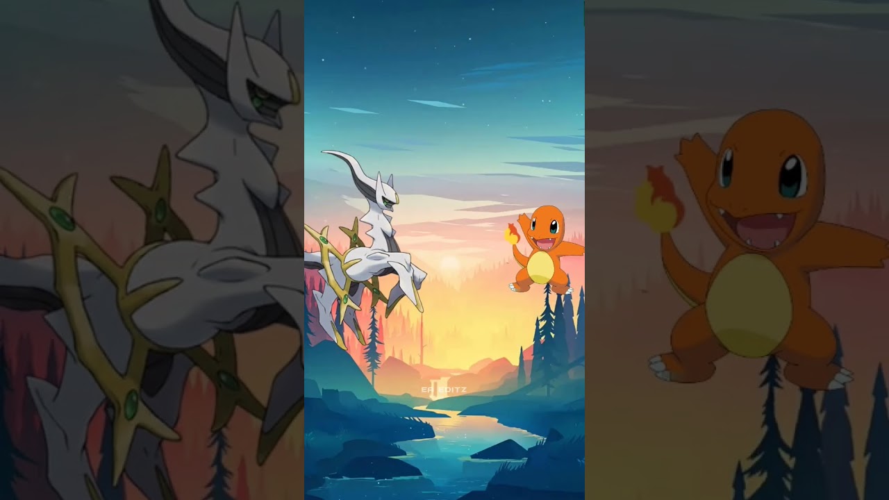 First Pokemon comparison Arceus vs all Pokemon 