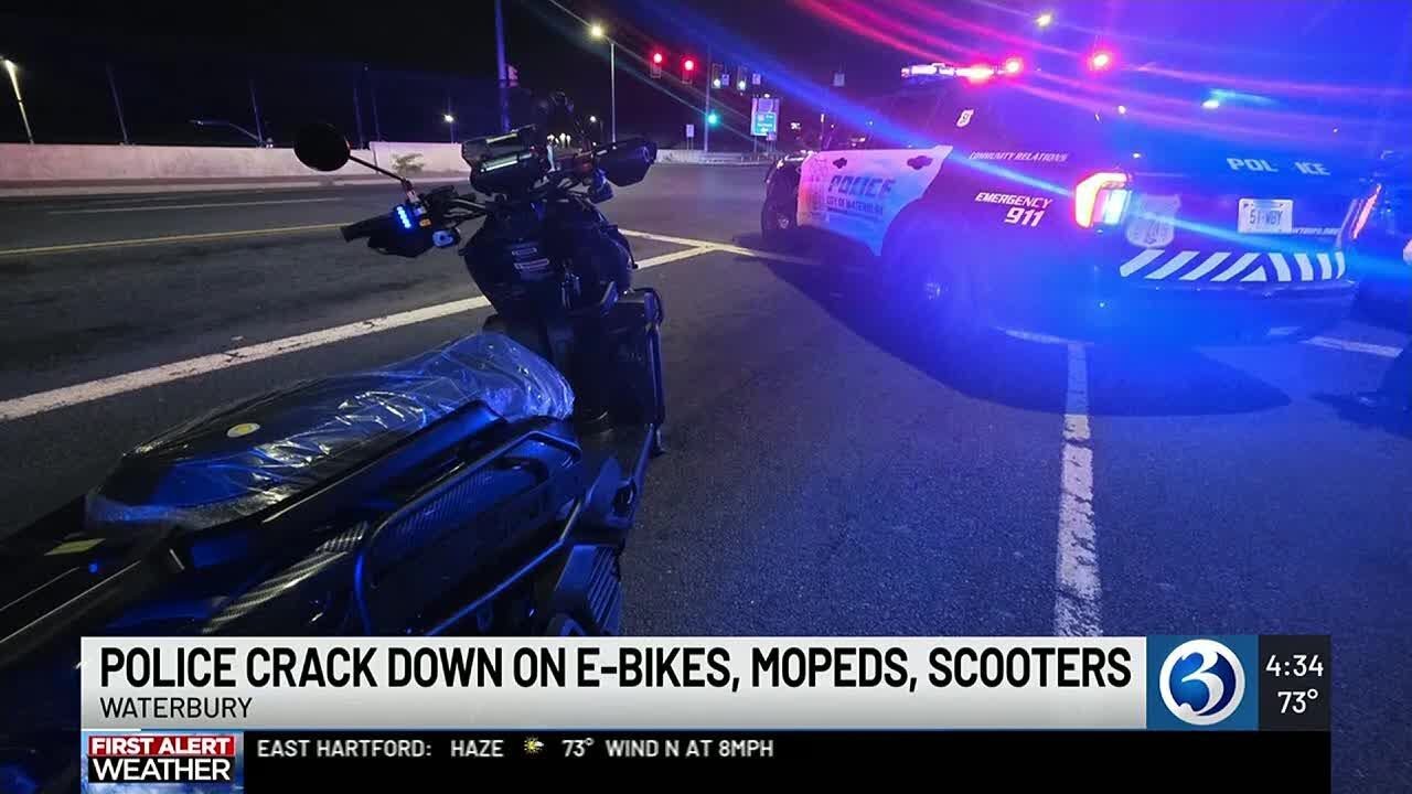 Police crack down on scooter enforcement in Waterbury - YouTube