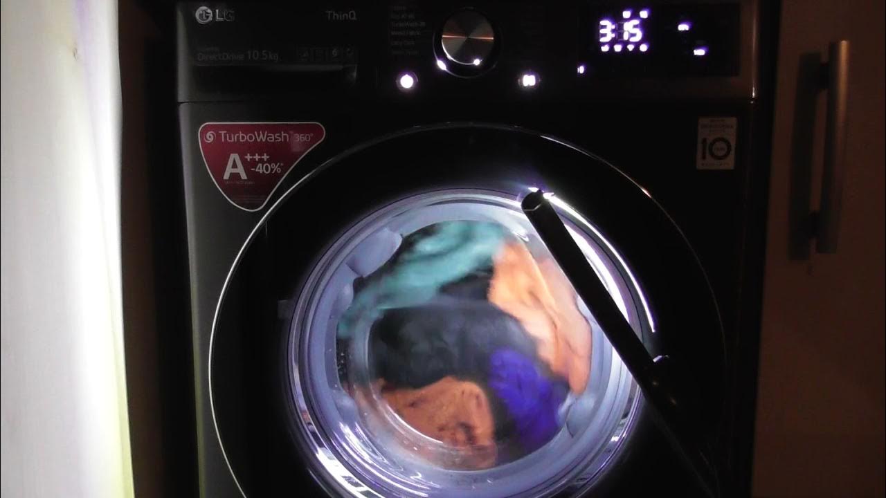 LG AiDD Steam Washer, Allergy Care cycle with all options and a full