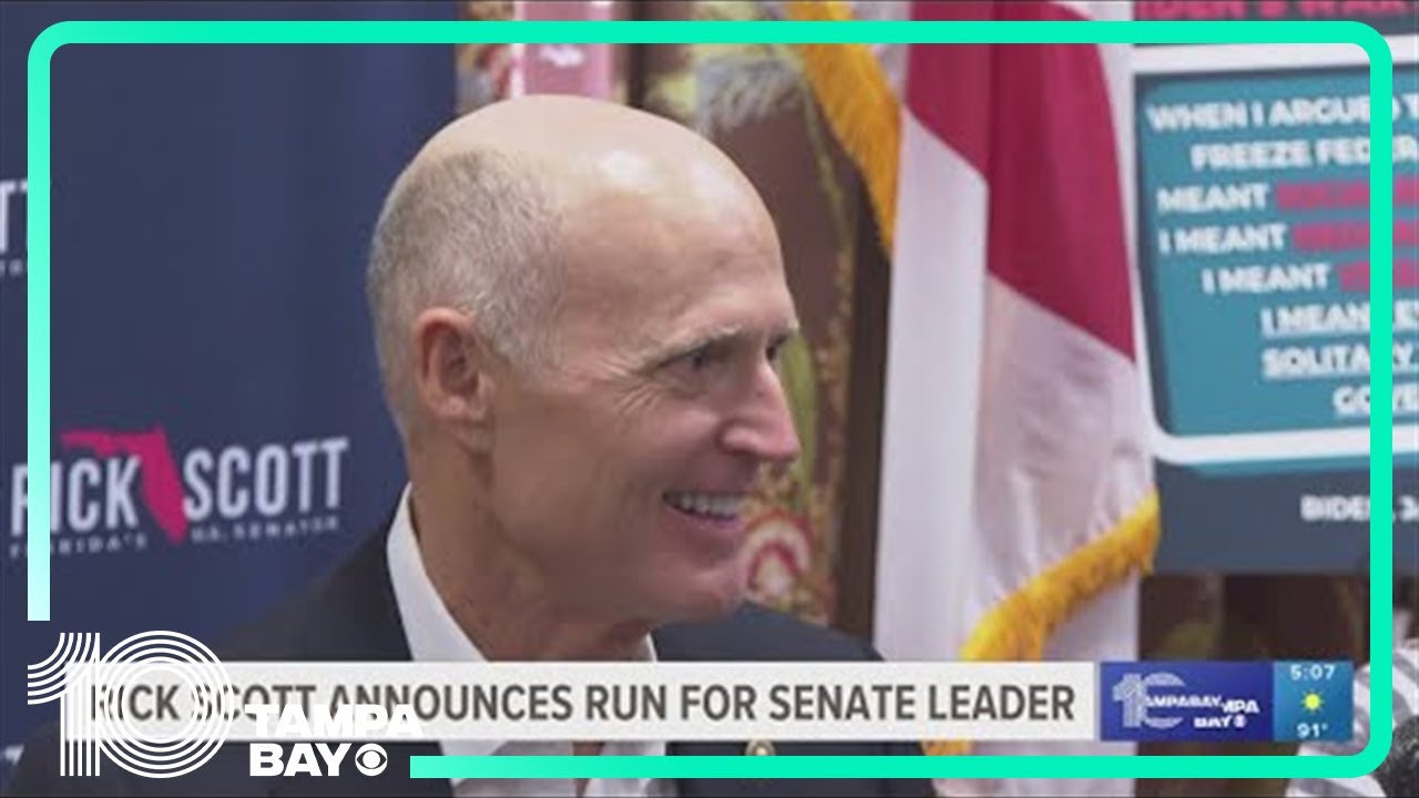 Sen. Rick Scott to run for Senate leader - YouTube
