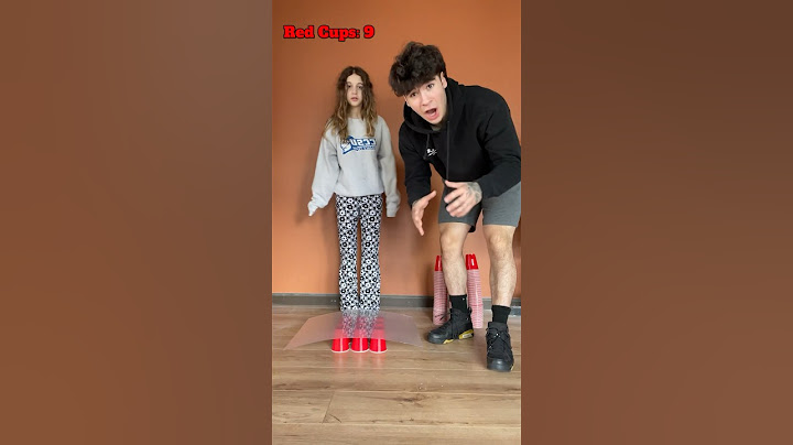 How many red cups can hold up my little sister’s weight? 🤔 #shorts