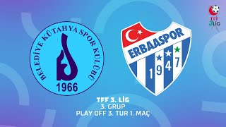 Tff 3 Lig 3 Grup Play Off 3 Tur 1 Maç Belediye Kütahyaspor - Merkür Jet Erbaaspor