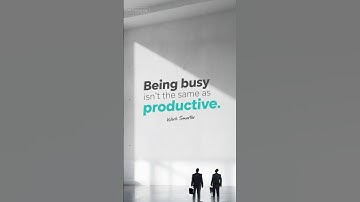 Being busy isn