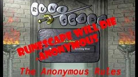 The Death of Runescape-Anonymous Rules