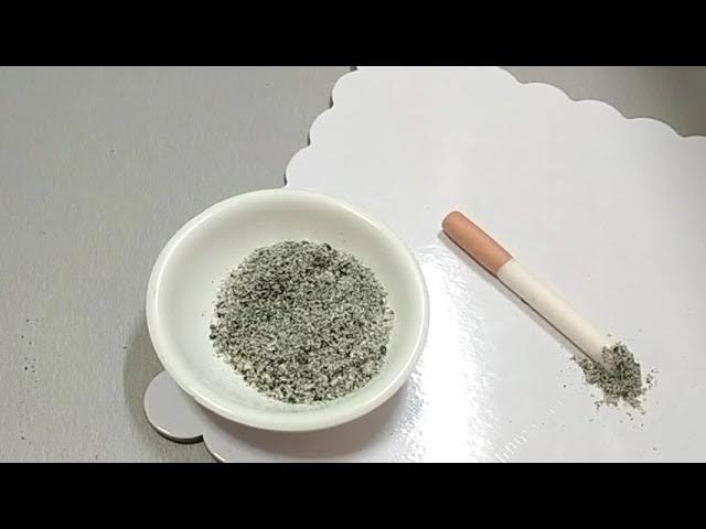 HOW TO MAKE EDIBLE   CIGARETTE ASH (ABO) FOR YOUR CAKE DESIGNS TUTORIAL IS COMING!