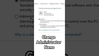 How to Change Administrator Name in Windows 10 PC or Laptop