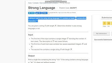 STRONG LANGUAGE (FULL SOLUTION) | CODECHEF APRIL LONG CHALLENGE 2021
