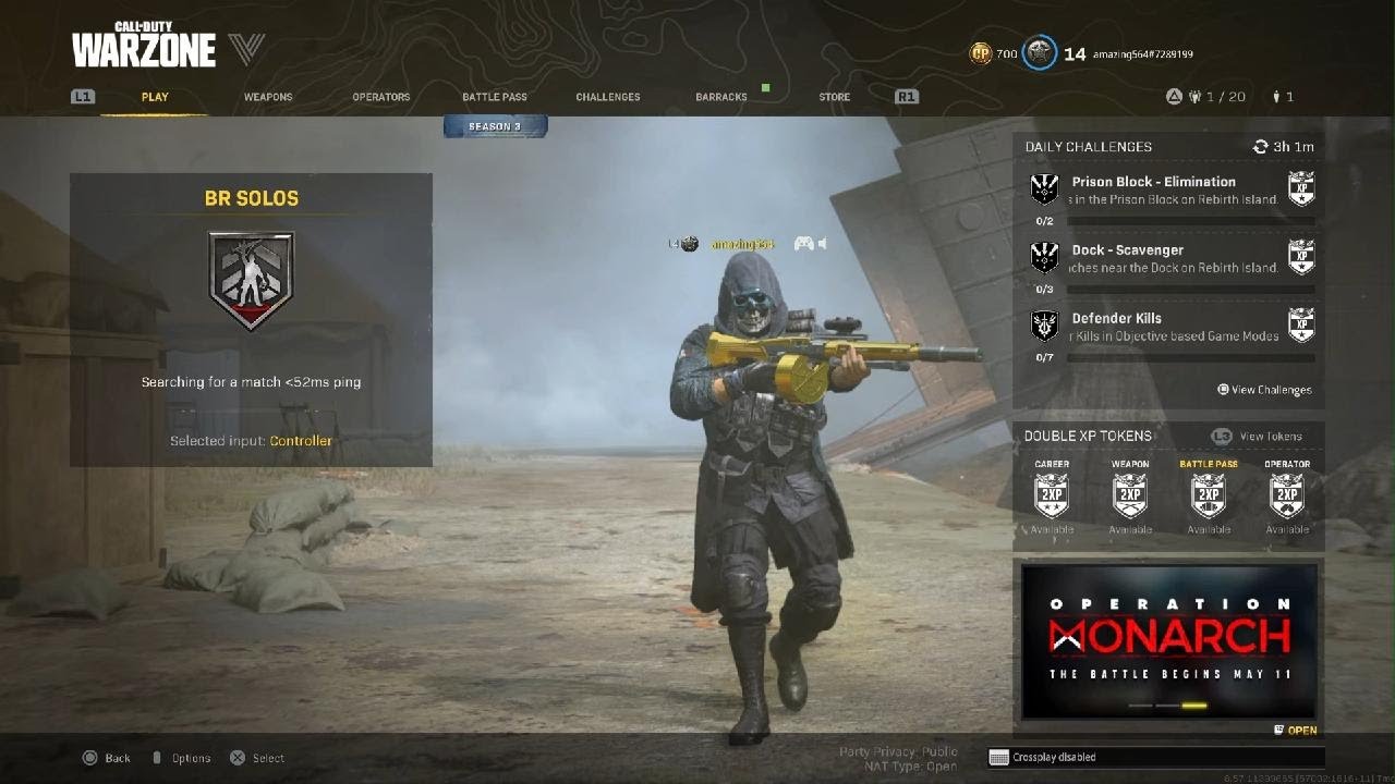 warzone pacífic lobby music season 3 laoding game