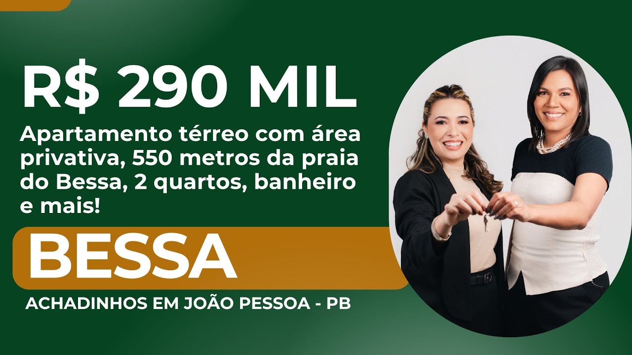 ПРОДАЕТСЯ 290 000 R$: КВАРТИРА НА ПЕРВОМ ЭТАЖЕ В БЕССА, ЖОАН ПЕССОА/PB
