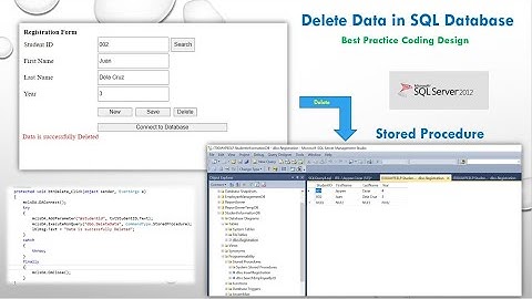 ASP.NET # 4 : Delete Data in SQL Database