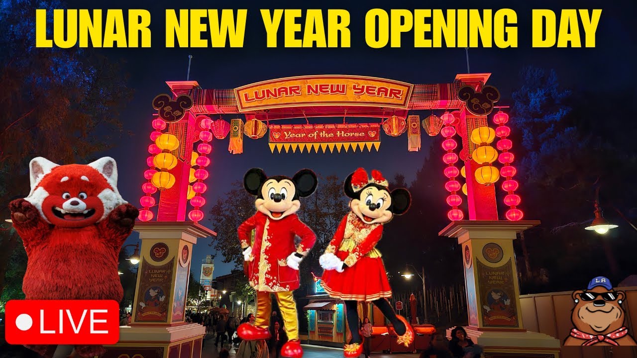 🔴 Live: Lunar New Year Opening Day at Disneyland - WoC, Wondrous Journeys & Fantasmic! - 01/23/26