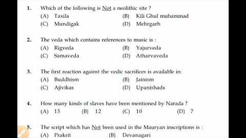 UGC NET history solved paper 2004