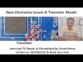 Led tv repair basic electronics lesson 4 transistor  mosfet