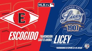 LIDOM / ESCOGIDO vs LICEY / EN PELOTA CON EL ROBLE / EN VIVO