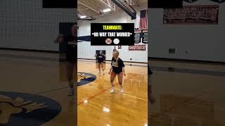 She Just Made the CRAZIEST Volleyball Save Ever 😭🏐 #shorts