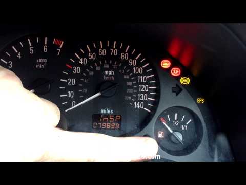 Vauxhall and Opel Corsa "C" Service Light Reset