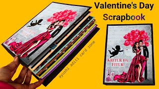 Valentine's Day Scrapbook Ideas | Love Scrapbook | Ayushi Aditi Card Zone |