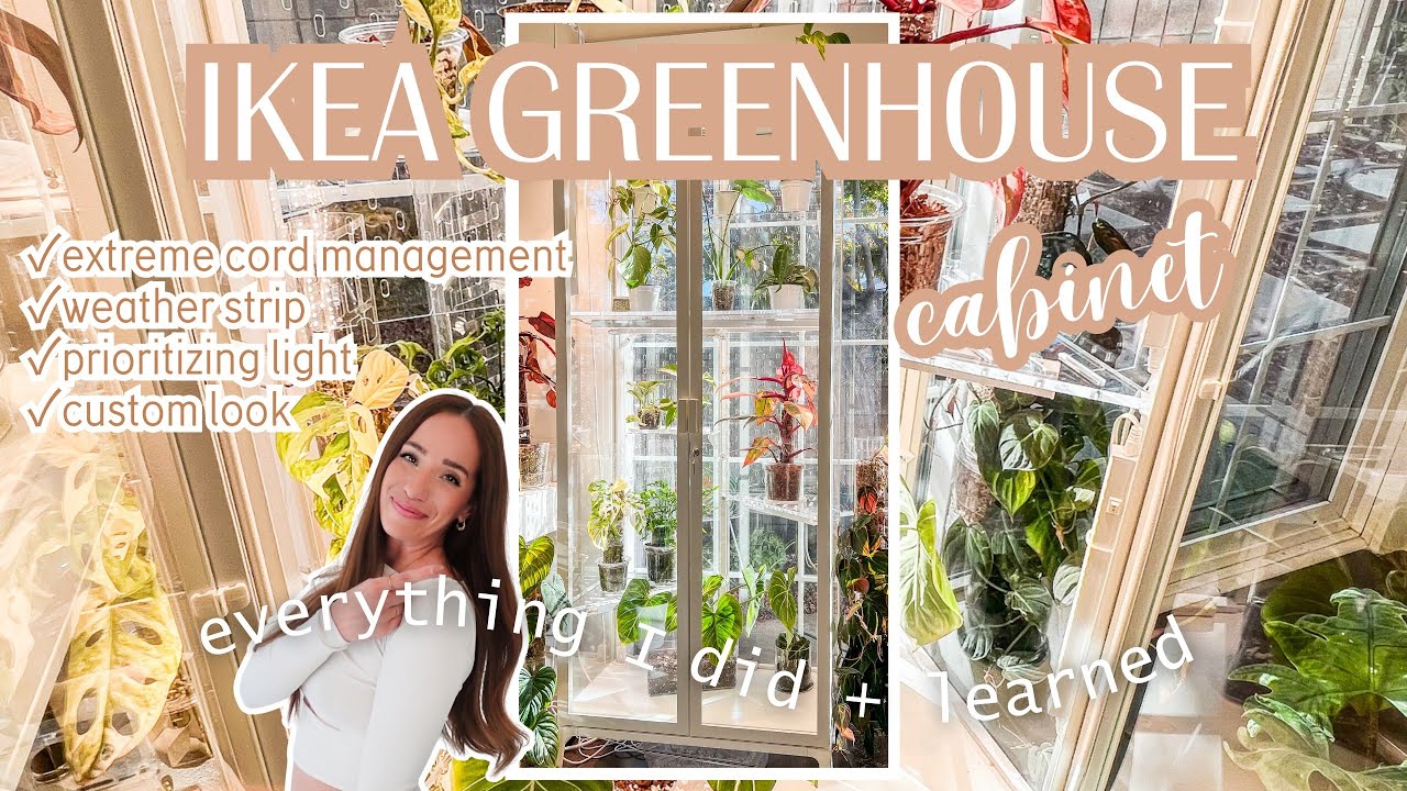 DIY Ikea greenhouse🌱 | EXTREME cord management🔌 |  aesthetic + custom ✨design✨
