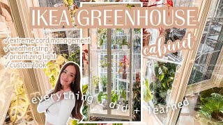 DIY Ikea greenhouse🌱 | EXTREME cord management🔌 |  aesthetic + custom ✨design✨