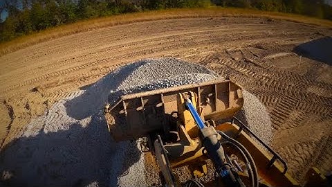 Cat® 953 Track Loader - Operator Eye View