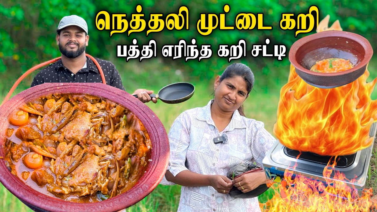 நெத்தலி முட்டை குழம்பு சமையல் 🍳| தீடீரென பத்திஎரிந்த Gas 🔥 |  Neththali Egg Curry 